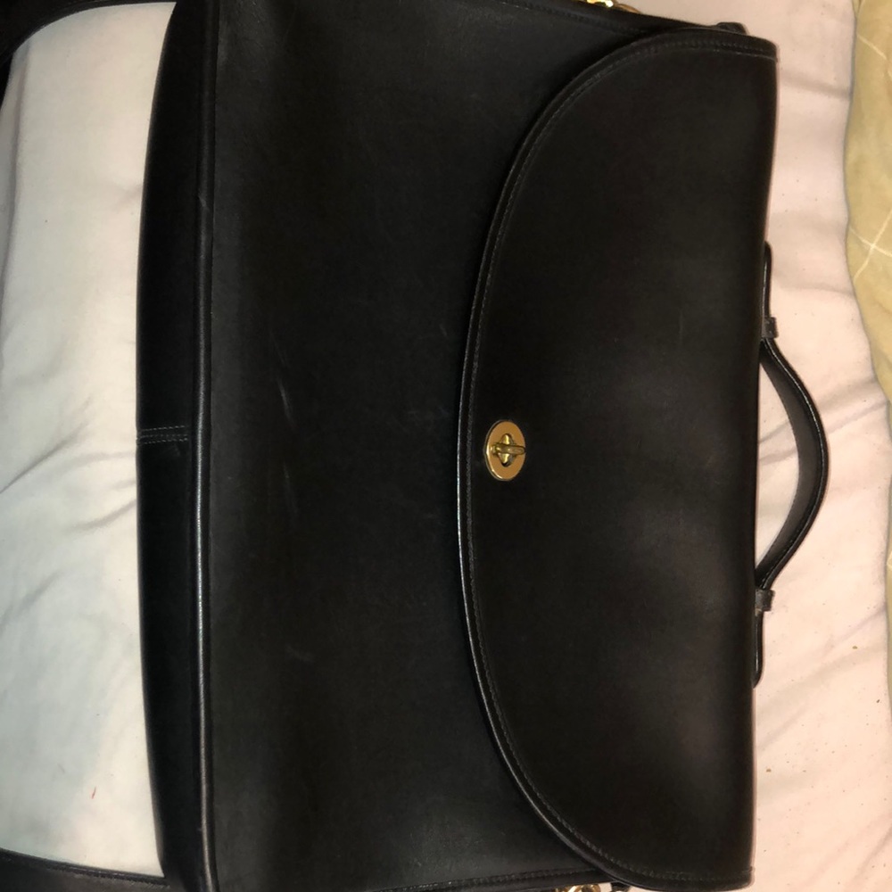 Leather Coach Messenger Bag/Briefcase
